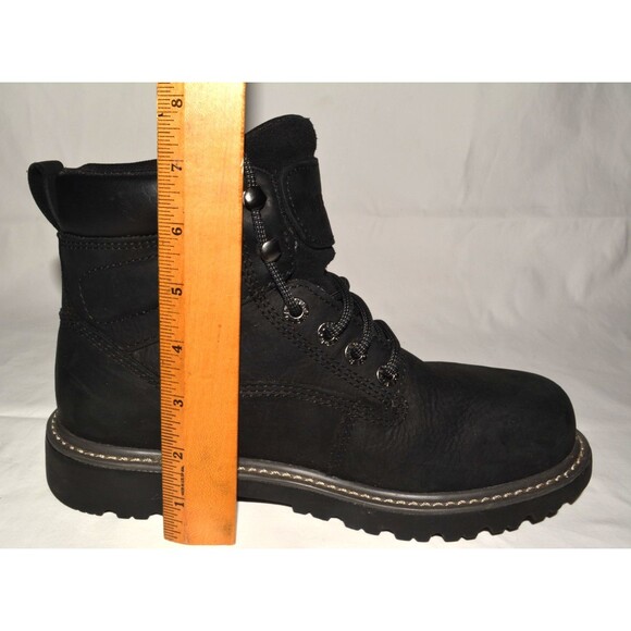 Wolverine Steel Toe Waterproof Work Boots Black Leather Men’s 9.5 W ASTM F2413-1 - Picture 11 of 11